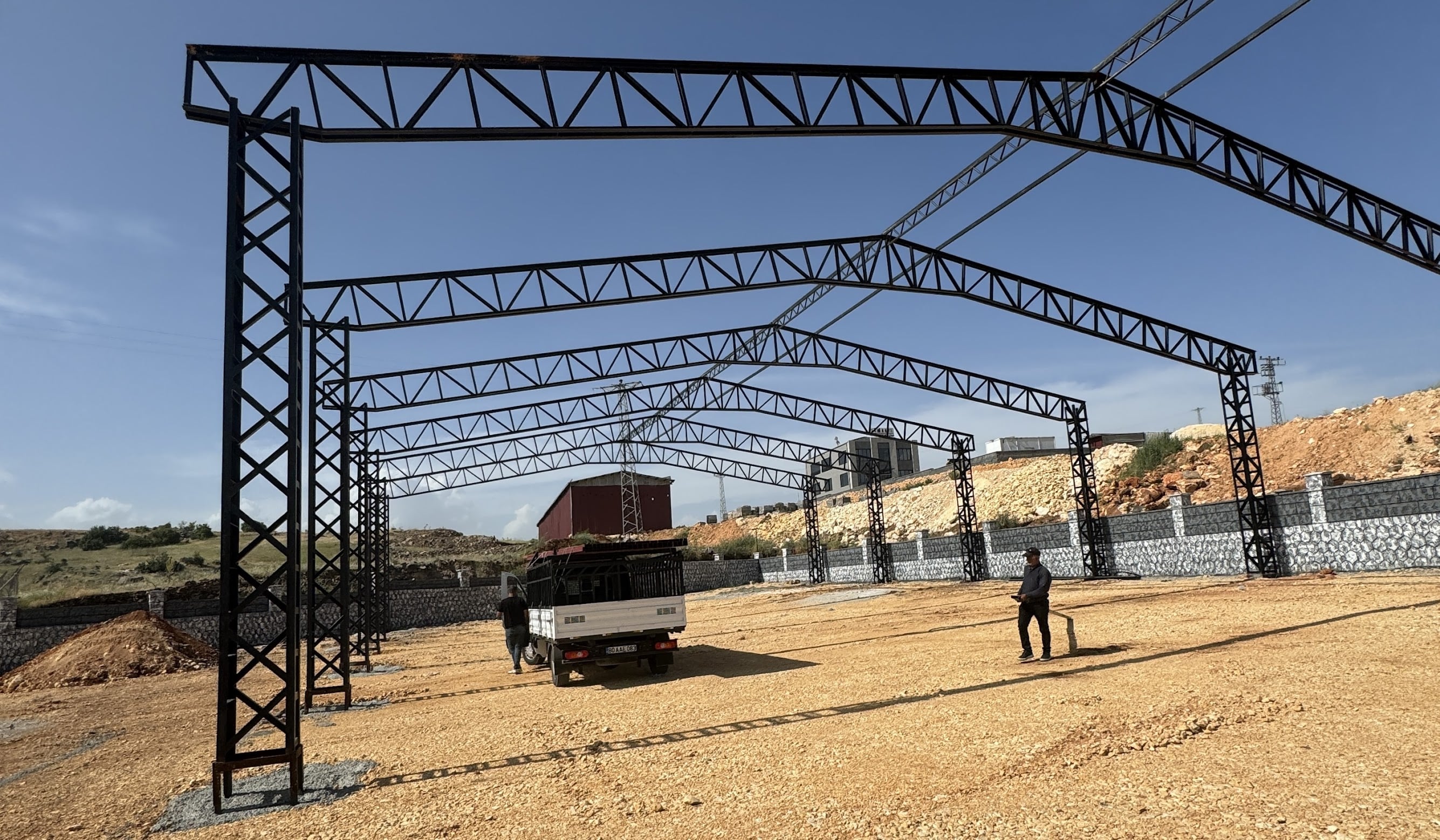 İstanbul Lojistik için Gaziantep'te çelik konstrüksiyon imalatı